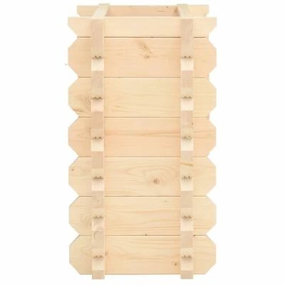 VidaXL Lit surélevé 42 mm 100x50x87,8 cm Bois d'épicéa massif 4 VidaXL Lit surélevé 42 mm 100x50x87,8 cm Bois d'épicéa massif – Image 4