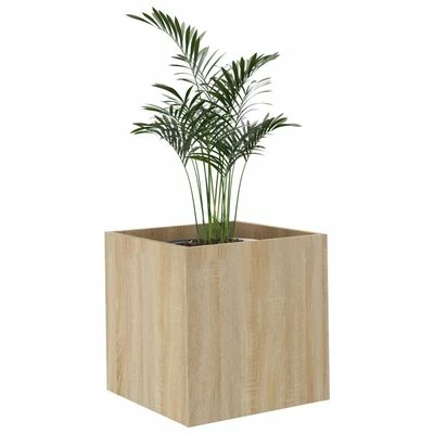 VidaXL Jardinière Chêne sonoma 40x40x40 cm Bois d'ingénierie 4 VidaXL Jardinière Chêne sonoma 40x40x40 cm Bois d'ingénierie – Image 4