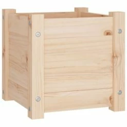 VidaXL Jardinières d'extérieur 2 pcs 31x31x31 cm Bois de pin massif -Pots & cache-pots Soldes 2022 image 4 810523