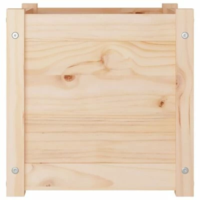 VidaXL Jardinière 40x40x40 cm Bois de pin massif 4 VidaXL Jardinière 40x40x40 cm Bois de pin massif – Image 4