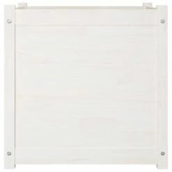 VidaXL Jardinières d'extérieur 2 pcs Blanc 60x60x60 cm Bois de pin -Pots & cache-pots Soldes 2022 image 4 810561