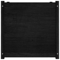 VidaXL Jardinière d'extérieur Noir 70x70x70 cm Bois de pin massif -Pots & cache-pots Soldes 2022 image 4 810573