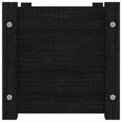 VidaXL Jardinière Noir 60x31x31 cm Bois de pin massif -Pots & cache-pots Soldes 2022 image 4 810712