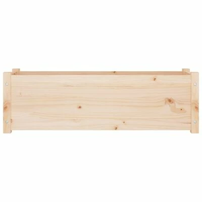 VidaXL Jardinières 2 pcs 100x31x31 cm Bois de pin massif 4 VidaXL Jardinières 2 pcs 100x31x31 cm Bois de pin massif – Image 4