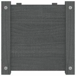 VidaXL Jardinière d'extérieur Gris 100x31x31 cm Bois de pin massif 9 VidaXL Jardinière d'extérieur Gris 100x31x31 cm Bois de pin massif -Pots & cache-pots Soldes 2022 image 4 810718