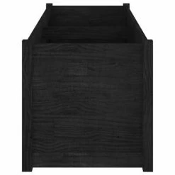VidaXL Jardinière d'extérieur Noir 150x50x50 cm Bois de pin massif -Pots & cache-pots Soldes 2022 image 4 810753