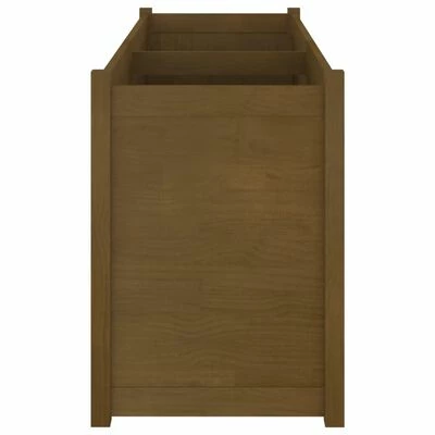 VidaXL Jardinière d'extérieur Marron miel 150x50x70 cm Pin massif 4 VidaXL Jardinière d'extérieur Marron miel 150x50x70 cm Pin massif – Image 4