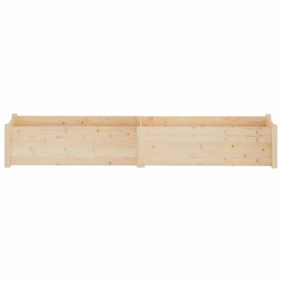 VidaXL Jardinière d'extérieur 200x31x31 cm Bois de pin massif 4 VidaXL Jardinière d'extérieur 200x31x31 cm Bois de pin massif – Image 4