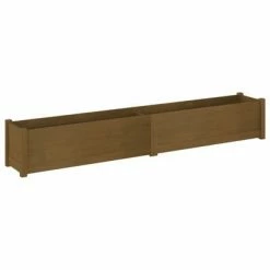 VidaXL Jardinières 2 pcs Marron miel 200x31x31 cm Bois de pin massif -Pots & cache-pots Soldes 2022 image 4 810766