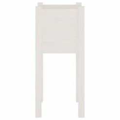 VidaXL Jardinière d'extérieur Blanc 31x31x70 cm Bois de pin massif -Pots & cache-pots Soldes 2022 image 4 810781