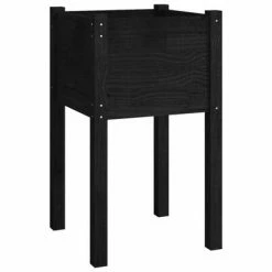 VidaXL Jardinières d'extérieur 2pcs Noir 40x40x70cm Bois de pin massif 9 VidaXL Jardinières d'extérieur 2pcs Noir 40x40x70cm Bois de pin massif -Pots & cache-pots Soldes 2022 image 4 810798