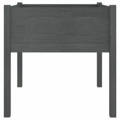 VidaXL Jardinières 2 pcs Gris 70x70x70 cm Bois de pin massif -Pots & cache-pots Soldes 2022 image 4 810814