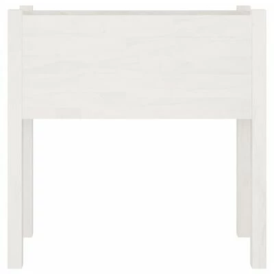 VidaXL Jardinières 2 pcs Blanc 70x31x70 cm Bois de pin massif 4 VidaXL Jardinières 2 pcs Blanc 70x31x70 cm Bois de pin massif – Image 4