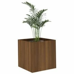 VidaXL Jardinière Chêne marron 40x40x40 cm Bois d'ingénierie -Pots & cache-pots Soldes 2022 image 4 820501