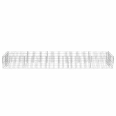 VidaXL Lit surélevé à gabion Acier galvanisé 450x90x50 cm 5 VidaXL Lit surélevé à gabion Acier galvanisé 450x90x50 cm – Image 5