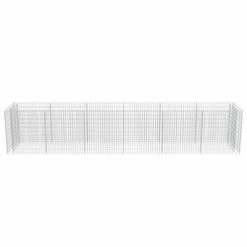 VidaXL Lit surélevé à gabion Acier galvanisé 540x90x100 cm -Pots & cache-pots Soldes 2022 image 5 143554