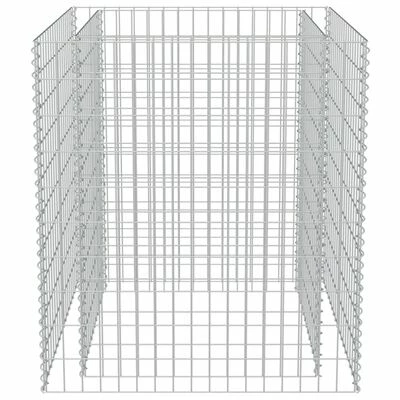 VidaXL Lit surélevé à gabion Acier galvanisé 90x90x100 cm 5 VidaXL Lit surélevé à gabion Acier galvanisé 90x90x100 cm – Image 5