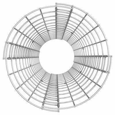 VidaXL Lit surélevé à gabion circulaire 3pcs Acier galvanisé Ø30x150cm 5 VidaXL Lit surélevé à gabion circulaire 3pcs Acier galvanisé Ø30x150cm – Image 5