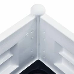 VidaXL Lit surélevé de jardin PP Blanc 100x43x35 cm -Pots & cache-pots Soldes 2022 image 5 313975