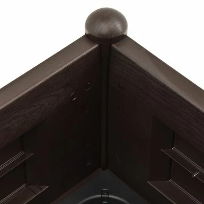 VidaXL Lit surélevé de jardin PP Moka 100x43x35 cm 5 VidaXL Lit surélevé de jardin PP Moka 100x43x35 cm – Image 5