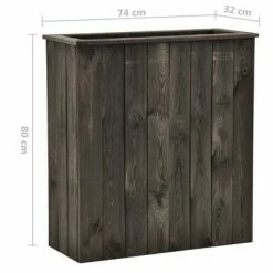VidaXL Lit surélevé Gris foncé 74x32x80 cm Bois de pin massif 9 VidaXL Lit surélevé Gris foncé 74x32x80 cm Bois de pin massif -Pots & cache-pots Soldes 2022 image 5 315413