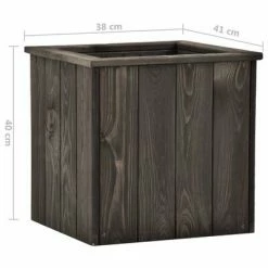 VidaXL Lit surélevé Gris foncé 38x41x40 cm Bois de pin massif 9 VidaXL Lit surélevé Gris foncé 38x41x40 cm Bois de pin massif -Pots & cache-pots Soldes 2022 image 5 315416