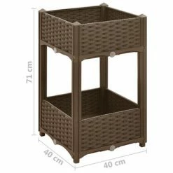 VidaXL Lit surélevé 40x40x71 cm Polypropylène 9 VidaXL Lit surélevé 40x40x71 cm Polypropylène -Pots & cache-pots Soldes 2022 image 5 316519