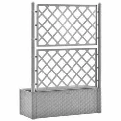 VidaXL Lit surélevé de jardin et treillis et système d'arrosage Gris -Pots & cache-pots Soldes 2022 image 5 317578