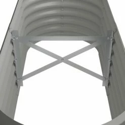 VidaXL Jardinière de jardin Acier enduit de poudre 114x40x36 cm Gris -Pots & cache-pots Soldes 2022 image 5 318864