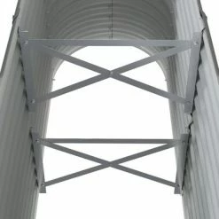 VidaXL Jardinière de jardin Acier enduit de poudre 114x40x68 cm Gris -Pots & cache-pots Soldes 2022 image 5 318889