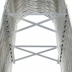 VidaXL Jardinière de jardin Acier enduit de poudre 114x40x68cm Argenté -Pots & cache-pots Soldes 2022 image 5 318892