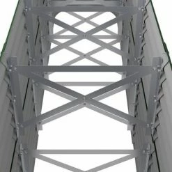 VidaXL Jardinière de jardin Acier enduit de poudre 224x40x68 cm Vert -Pots & cache-pots Soldes 2022 image 5 318898