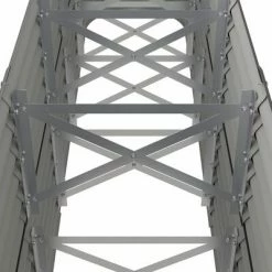 VidaXL Jardinière de jardin Acier enduit de poudre 224x40x68 cm Gris -Pots & cache-pots Soldes 2022 image 5 318899