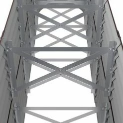 VidaXL Jardinière de jardin Acier enduit de poudre 224x40x68 cm Marron -Pots & cache-pots Soldes 2022 image 5 318900