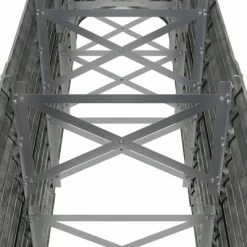 VidaXL Jardinière de jardin Acier enduit de poudre 224x40x68cm Argenté 10 VidaXL Jardinière de jardin Acier enduit de poudre 224x40x68cm Argenté -Pots & cache-pots Soldes 2022 image 5 318902