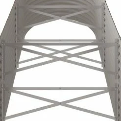 VidaXL Jardinière de jardin Acier enduit de poudre 224x80x68 cm Marron -Pots & cache-pots Soldes 2022 image 5 318955