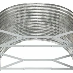 VidaXL Jardinière Acier enduit de poudre 322x100x68 cm Argenté -Pots & cache-pots Soldes 2022 image 5 319072