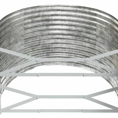 VidaXL Jardinière Acier enduit de poudre 396x100x68 cm Argenté 5 VidaXL Jardinière Acier enduit de poudre 396x100x68 cm Argenté – Image 5