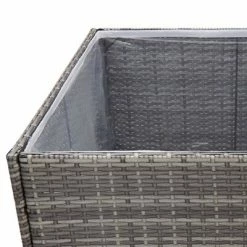 VidaXL Jardinière Gris 80x80x80 cm Résine tressée 10 VidaXL Jardinière Gris 80x80x80 cm Résine tressée -Pots & cache-pots Soldes 2022 image 5 319177
