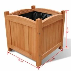 VidaXL Ensemble de 2 lits surélevés Bois 30x30x30 cm -Pots & cache-pots Soldes 2022 image 5 41301