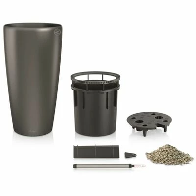 LECHUZA Jardinière Rondo 40 ALL-IN-ONE Charbon métallique 15743 5 LECHUZA Jardinière Rondo 40 ALL-IN-ONE Charbon métallique 15743 – Image 5
