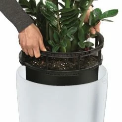 LECHUZA Jardinière Rondo 32 ALL-IN-ONE Blanc haute brillance 15780 -Pots & cache-pots Soldes 2022 image 5 421463