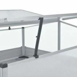 VidaXL Serre 100 x 100 x 85 cm Grise Acier galvanisé 10 VidaXL Serre 100 x 100 x 85 cm Grise Acier galvanisé -Pots & cache-pots Soldes 2022 image 5 42406