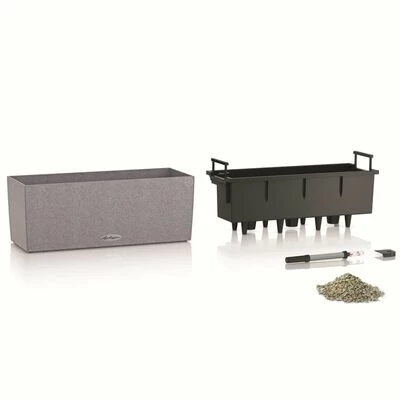 LECHUZA Jardinière BALCONERA Stone 50 ALL-IN-ONE Gris 5 LECHUZA Jardinière BALCONERA Stone 50 ALL-IN-ONE Gris – Image 5