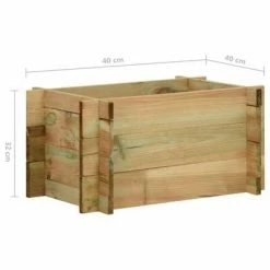 VidaXL Jardinière surélevée pour légumes Bois de pin imprégné 40 cm -Pots & cache-pots Soldes 2022 image 5 43347