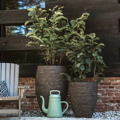 Capi Jardinière Nature Row 35x34 cm Vert olive 5 Capi Jardinière Nature Row 35x34 cm Vert olive – Image 5