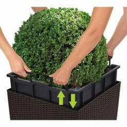 LECHUZA Jardinière CUBE Cottage 50 ALL-IN-ONE Moka -Pots & cache-pots Soldes 2022 image 5 442088