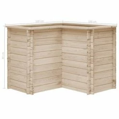 VidaXL Lit surélevé de jardin 100x100x80 cm Bois de pin massif -Pots & cache-pots Soldes 2022 image 5 45177