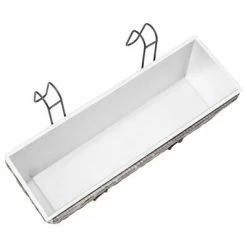 VidaXL Lits surélevés de balcon 2 pcs 50 cm Gris Résine tressée -Pots & cache-pots Soldes 2022 image 5 45428