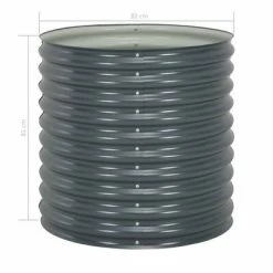 VidaXL Lit surélevé de jardin 80x80x81 cm Acier galvanisé Gris 9 VidaXL Lit surélevé de jardin 80x80x81 cm Acier galvanisé Gris -Pots & cache-pots Soldes 2022 image 5 45525